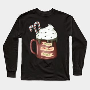 Merry and bright hot cocoa Long Sleeve T-Shirt